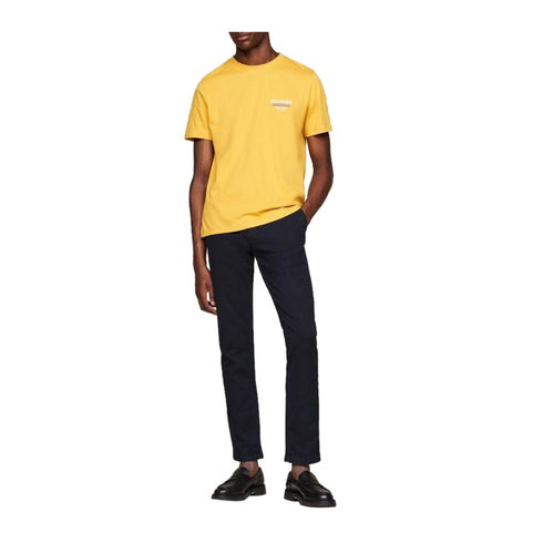 Tommy Hilfiger T-shirt T-shirt Uomo Global Stripe Ocra A24 - TOMMY HILFIGERMW36208 - ZE1 - S - Francavilla Moda